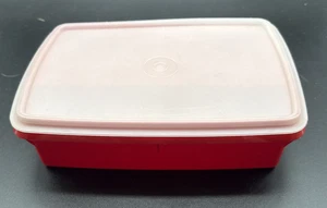 TUPPERWARE Tuppercraft Stow-N-Go Nähen Basteln Geldgerät BOX ORGANIZER ROT 767 - Bild 1 von 7
