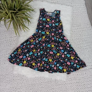 Dot Dot Smile Mädchen bunte Blumen ärmellos Tank Skater Kleid, Größe 3/4 - Bild 1 von 10