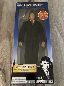 2004 President Donald Trump 12" talking doll figurine NIB POTUS NEEDS BATTERY ? - Foto 1 di 3