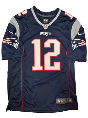 NIKE NFL New England Patriots Jersey #12 Brady in Blue Size M - Image 1 of 4