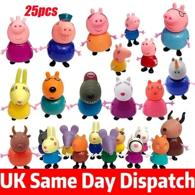 25X Peppa Pig Family Friends Emily Action Figures Toys Gift ！！！