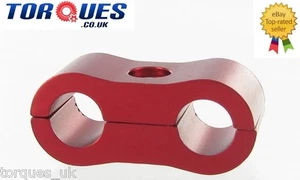 AN -4 (AN4) Teflon 8mm Red Billet Hose Separator - Picture 1 of 1