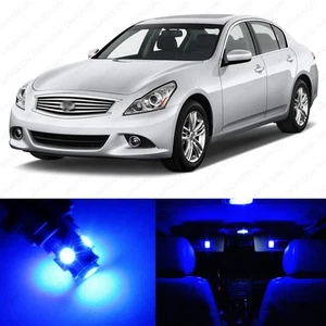11 x Blue LED Interior Light Package For 2011 - 2012 Infiniti G25 + PRY TOOL - Picture 1 of 7