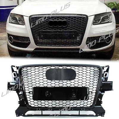 US Stock  For 2009-2011 2012 Audi Q5 RSQ5 Style Front Bumper Grille Glossy Black Foto 1 de 4
