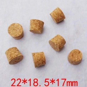 100Pcs 22*18.5*17mm Small cork Small diameter glass stopper Tube plug - Picture 1 of 1