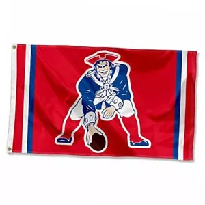 New England Patriots Pat Patriot Vintage Flagge - Bild 1 von 7