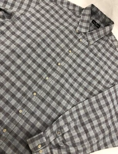 Hickey Freeman langärmeliges Kleid Shirt Made in Italy kariert Herren XXL - Bild 1 von 5