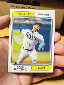 LUIS PATINO TAMPA BAY RAYS 2023 TOPPS HERITAGE BASEBALL CARD #184 - Bild 1 von 2