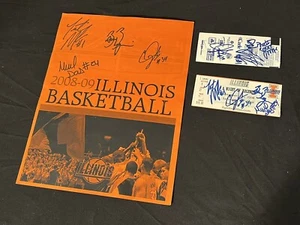 Illinois Illini Basketball signiert 2008 Night of Legends Programm und Tickets - Bild 1 von 11