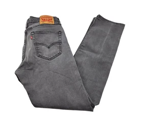 Levis 511 Slim Fit Black Denim Jeans Mens 31x32 Measured Dark Wash - Picture 1 of 7