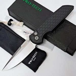 Pro Tech Black TR-3 Integrity INT105 REPTILE S35VN Manual Folder Pocket Knife - Picture 1 of 3