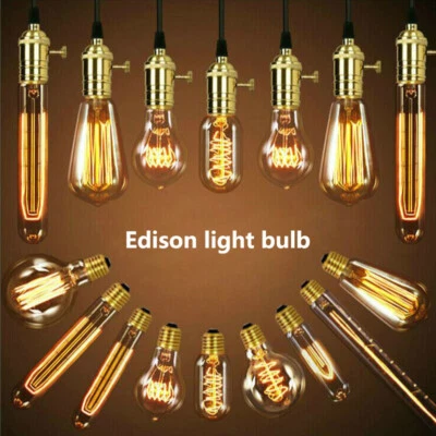 E27 Retro Vintage Edison Antique Flexible LED Spiral Filament Light Bulb 31-40W  - Image 1 of 4
