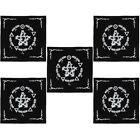  5 PCS Tarot Tablecloth Wiccan Alter Cloths Divination Tapestry Dark