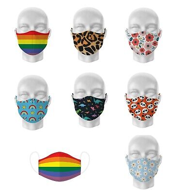Reusable Face Mask Breathable Pollution Bike Fun KIDS Fashionable Masks • 1.99£