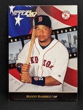2002 Donruss Studio SILVER Sample Manny Ramirez Magazine Insert