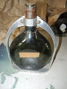 ARMAGNAC Ducasting Botella de Licor con Correa de Cuero Estribo de Metal - Imagen 1 de 7