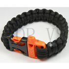550 Paracord Military Camping Hunting Survival Bracelet Parachute Cord Whistle#1