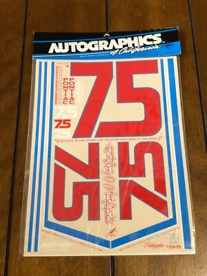 RC Autographics 170 75 Valvoline Sticker Sheet NEW Vintage Stock Car NASCAR - Image 1 of 3