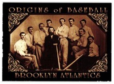 1994 American Archives Origins of Baseball Card - Brooklyn Atlantics Team