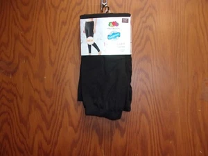 NEW  LADY'S FRUIT OF THE LOOM BLACK COLORED WAFFLE EVERSOFT THERMAL PANT - Picture 1 of 4