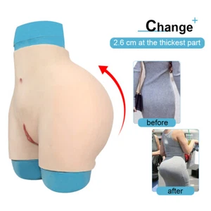 US Silicone Panty Hip Pants Thickened Buttocks 2.6cm Hip Up Underwear Cosplay - Picture 1 of 19