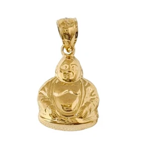 14K Gelbgold Buddha Anhänger / Charm, Hergestellt in den USA - Bild 1 von 4