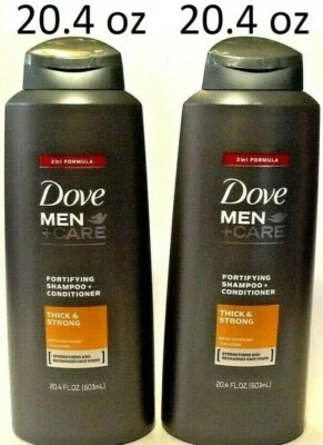 (2) Dove - мужчин + уход - 2 в 1 шампунь, толстый и сильный с кофеином приоритетная почта - Изображение 1 из 2