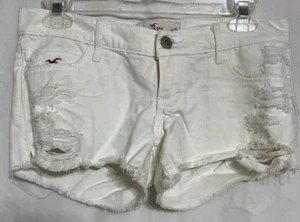 HOLLISTER Shorts Womens size 1 / 25 (Short Shorts) color White - Picture 1 of 9