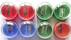 KUM - onit No. 210, 8 Bleistiftspitzer m. OVP, Kunststoff, Metallschneiden, alt
