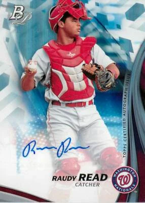 RAUDY READ 2017 Bowman Platinum ROOKIE AUTO RC #TPA-RR Nationals - Image 1 of 2