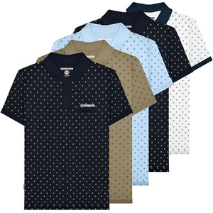 Mens Lambretta Smart Casual Retro All Over Print SKA Polo Shirt Sizes M to 4XL - Picture 1 of 28