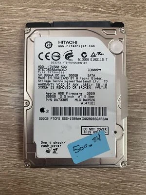 Hitachi HGST 500GB 2.5 SATA III 7200RPM 7MM HDD Hard Drive 7K500-500 - Image 1 of 2