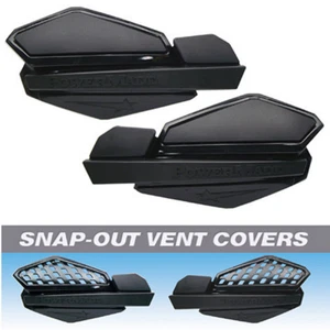 Snowmobile Hand Guards Power Madd Star series Black & Black New - Picture 1 of 1