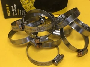 13-25 x 12.7 mm Worm drive hose clamps x 10 Part Stainless Steel Tridon SHS008P - Picture 1 of 5
