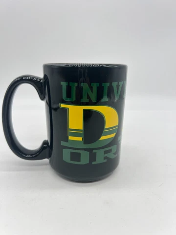 University of OREGON DUCKS "DAD" Mug Black Yellow Green Cover