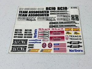 Associated 6196 Vintage Original RC10 Championship Edition CE Decal Sheet RC-10 - Picture 1 of 1