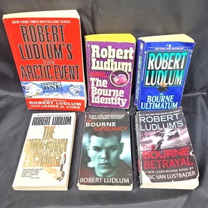 Lot of 6 Robert Ludlum books lot, Jason Bourne , Covert One ... - Picture 1 of 7