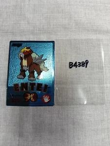 Entei Pokemon Meiji Blue Metallic Nintendo Japanese Get Card B4389 - Picture 1 of 11