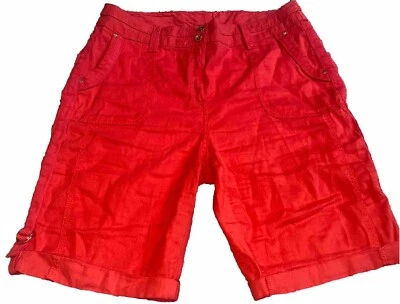 Bermudas CHICOS para mujer medianas 1,5 rojas elásticas cintura bolsillos con cremallera Foto 1 de 4