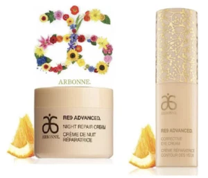 Arbonne RE9 Advanced NIGHT REPAIR CREAM 50ML + CORRECTIVE EYE CREAM 15ML SET - Picture 1 of 3