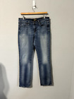 Lucky Brand Sweet N Straight Women Blue Low Rise Washed Out Jeans Sz 12/31