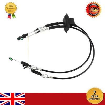 Gear Selector Linkage Cable Set Pair for Fiat 500 2007-2020 500 C 2009-2015 1.2 - Image 1 of 4