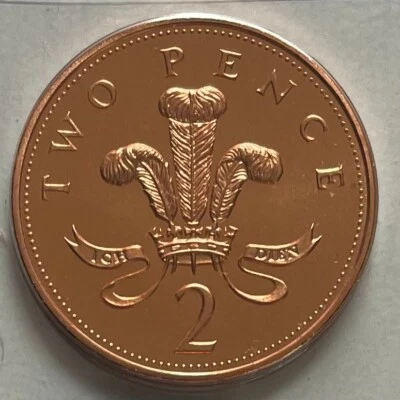 Great Britain 2 Pence 1995 - Ostrich Feathers - Brilliant Uncirculated - Image 1 of 4