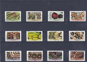 FRANCE 2020 EFFETS PAPILLONS SERIE COMPLETE DE 12 TIMBRES OBLITERES - Foto 1 di 1