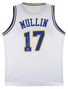 Chris Mullin Authentic Signed White Pro Style Jersey Autographed BAS Witnessed - Picture 1 of 3