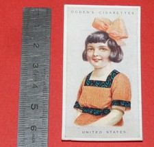 1923 CHILDREN OF ALL NATIONS CARD CIGARETTES #49 UNITED STATES USA 