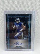 2022 Leaf Trinity Football Autographs Black Foil Platinum Aidan Hutchinson #1/1!