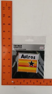 Low Profile Light Weight Aluminum Decal Emblem MLB Houston Astros Flag - Picture 1 of 6