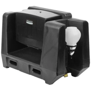 Cambro HWATD110 Handwaschzubehör mit mehrfach faltbarem Handtuch & Seifenspender, schwarz - Bild 1 von 1