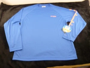 NEW Men's Columbia PFG Terminal Tackle L/S Shirt- Medium, Blue (FM6094) - Picture 1 of 9